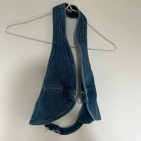 Cult Gaia Diem Denim Halter Top - Picture 5 of 8
